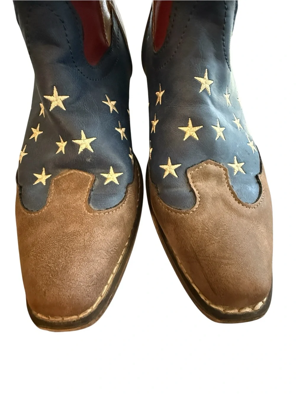 Roper USA Flag Cowgirl Boots Women’s Size 11 Patriotic Boots Rodeo July 4th - Picture 5 of 11